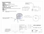 EM300-115AC-122 - Round Electromagnet 3 inch Dia. 115 volts AC - Holding 300 lbs. image 1