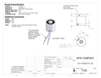 EM050-24-122 - Round Electromagnet 0.5 inch Dia. 24 volts DC - Holding 2 lbs. image 1