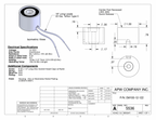 EM100-12-122 - Round Electromagnet 1 inch Dia. 12 volts DC - Holding 19 lbs. image 1