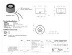 EM137-12-222-A - Round Electromagnet 1.375 inch Dia. 12 VDC - Holding 44 lbs. image 1